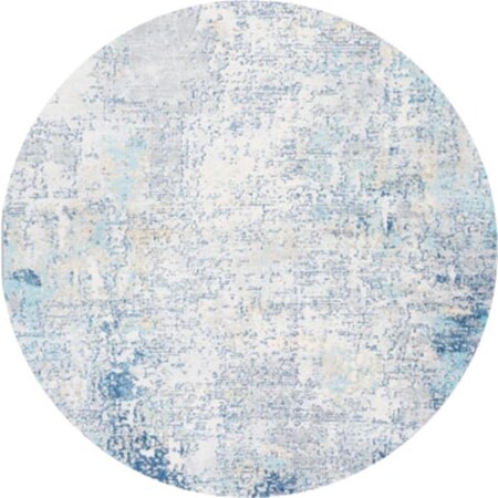 Safavieh 6 ft. 7 in. x 6 ft. 7 in. Jasper Power Loomed Round Rug; Grey & Blue JSP140F-7R